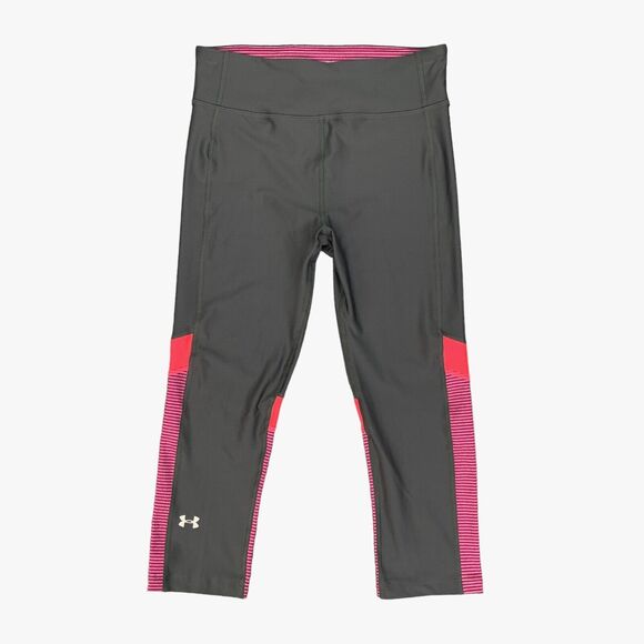 Under Armour Leggings Womens S Small Multi Alpha Novelty Compression Capri - Picture 1 of 11